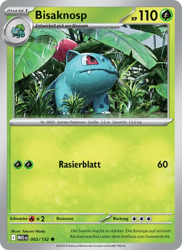 Karte Bisaknosp aus Mega-Entwicklung, Nummer 002/132