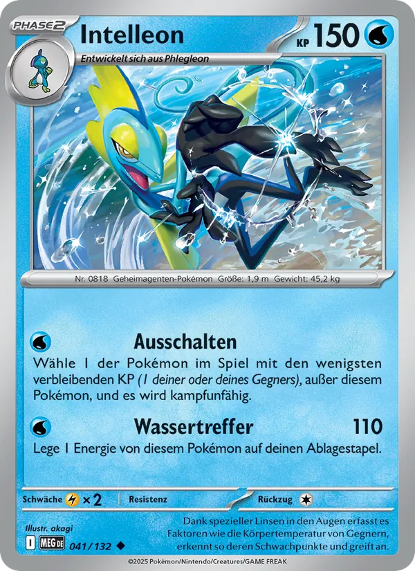 Karte Intelleon aus Mega-Entwicklung, Nummer 041/132