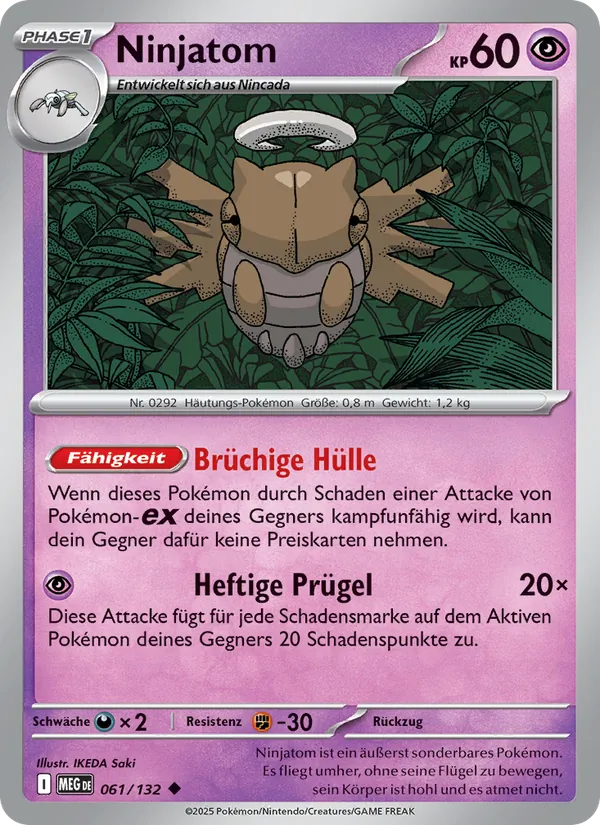 Karte Ninjatom aus Mega-Entwicklung, Nummer 061/132