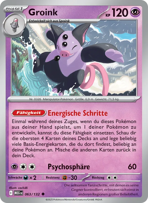 Karte Groink aus Mega-Entwicklung, Nummer 063/132