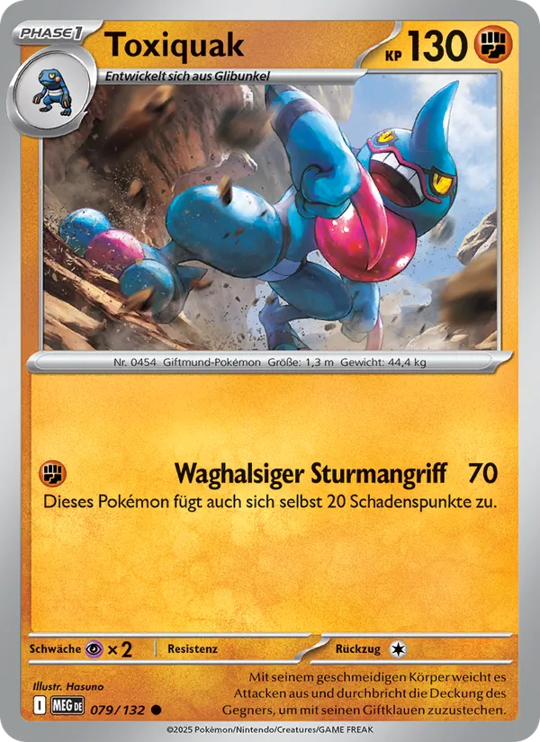 Karte Toxiquak aus Mega-Entwicklung, Nummer 079/132