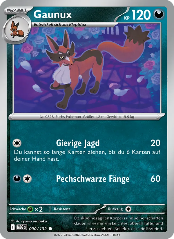 Karte Gaunux aus Mega-Entwicklung, Nummer 090/132