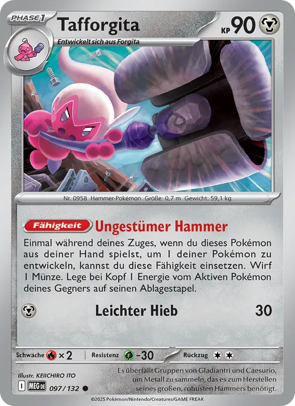 Karte Tafforgita aus Mega-Entwicklung, Nummer 097/132