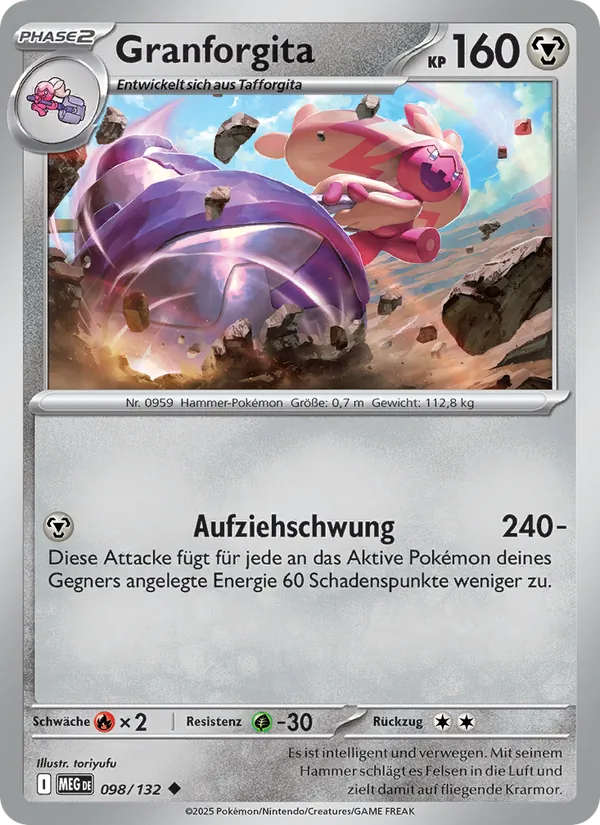 Karte Granforgita aus Mega-Entwicklung, Nummer 098/132