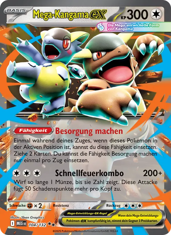 Karte Mega-Kangama-ex aus Mega-Entwicklung, Nummer 104/132