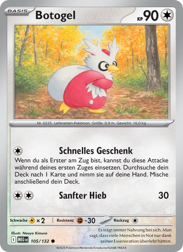 Karte Botogel aus Mega-Entwicklung, Nummer 105/132