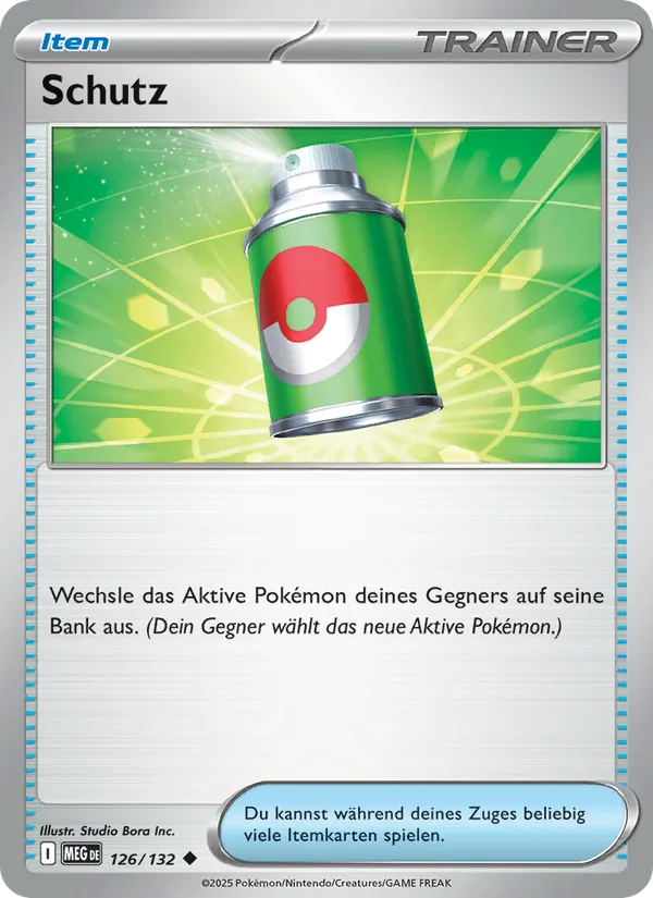 Karte Schutz aus Mega-Entwicklung, Nummer 126/132