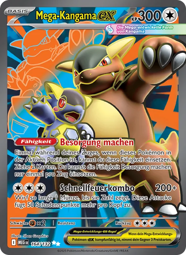 Karte Mega-Kangama-ex aus Mega-Entwicklung, Nummer 164/132
