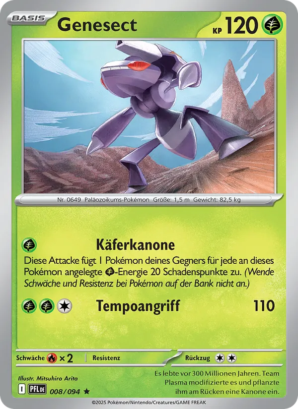 Karte Genesect aus Fatale Flammen, Nummer 008/94