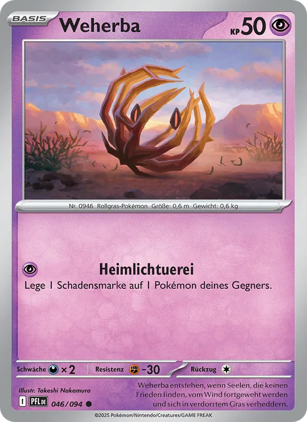 Karte Weherba aus Fatale Flammen, Nummer 046/94
