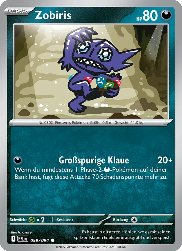 Karte Zobiris aus Fatale Flammen, Nummer 059/94