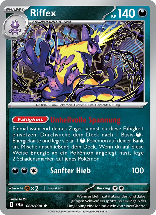 Karte Riffex aus Fatale Flammen, Nummer 068/94