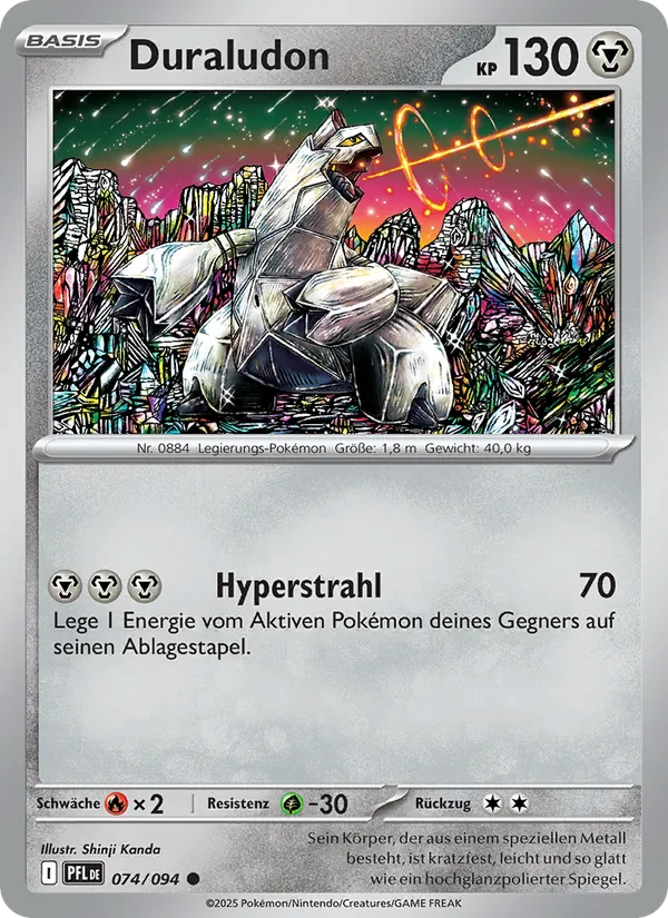 Karte Duraludon aus Fatale Flammen, Nummer 074/94