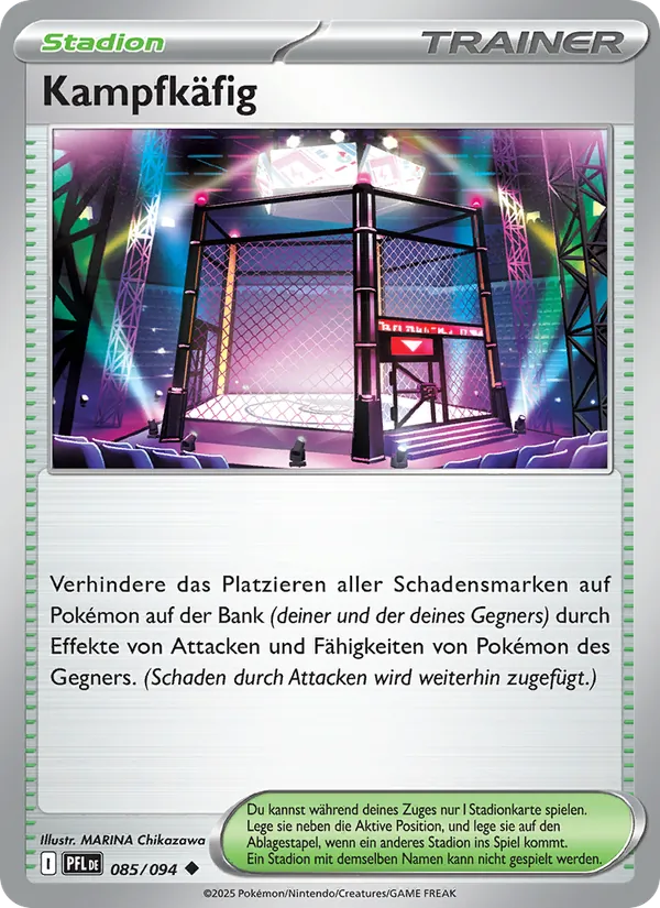 Karte Kampfkäfig aus Fatale Flammen, Nummer 085/94