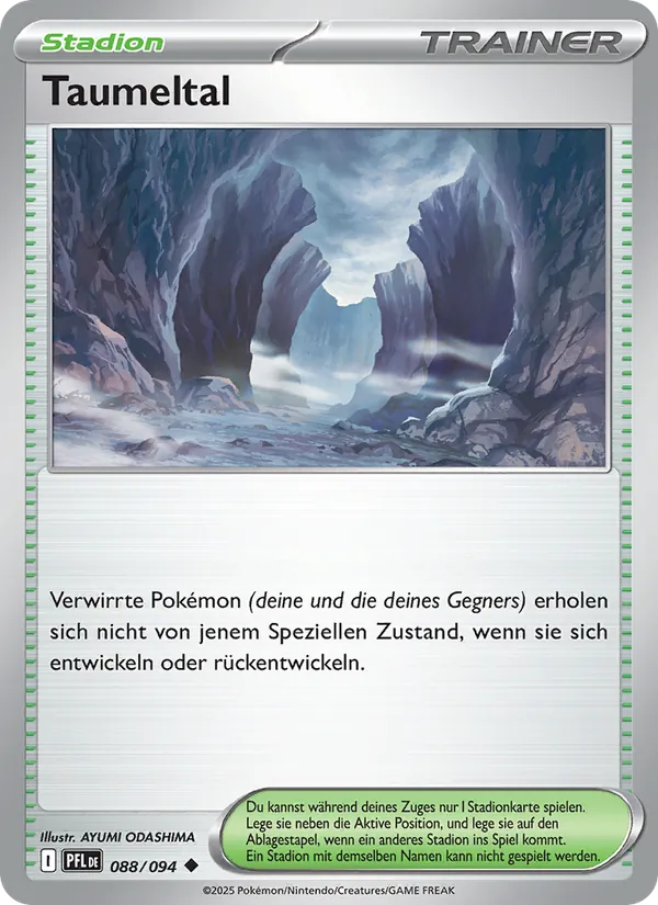 Karte Taumeltal aus Fatale Flammen, Nummer 088/94