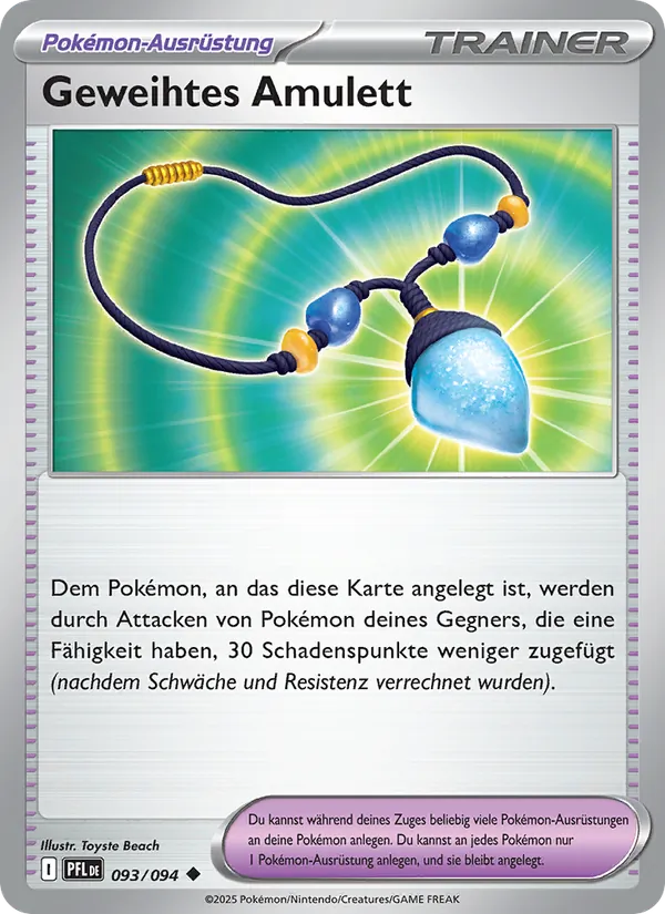 Karte Geweihtes Amulett aus Fatale Flammen, Nummer 093/94
