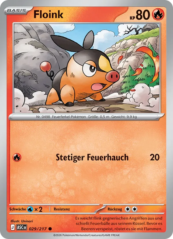 Karte Floink aus Erhabene Helden, Nummer 029/217