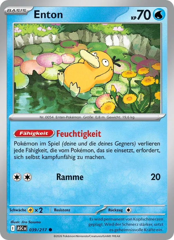 Karte Enton aus Erhabene Helden, Nummer 039/217