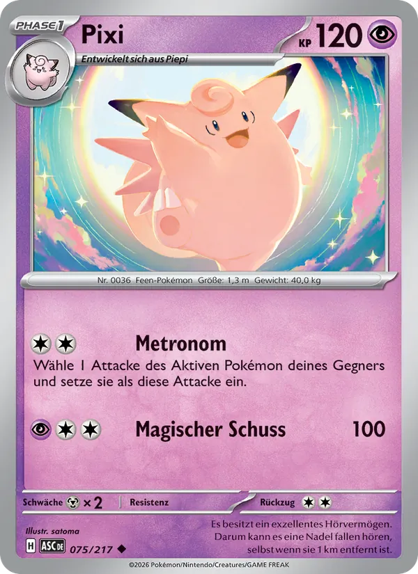 Karte Pixi aus Erhabene Helden, Nummer 075/217