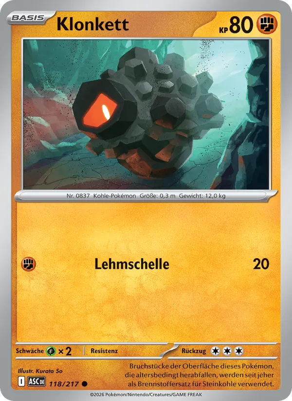 Karte Klonkett aus Erhabene Helden, Nummer 118/217