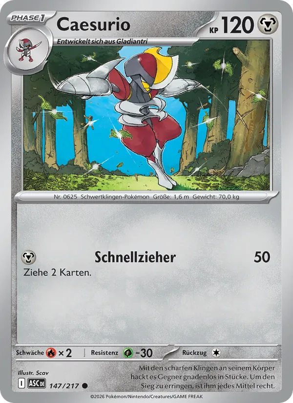 Karte Caesurio aus Erhabene Helden, Nummer 147/217