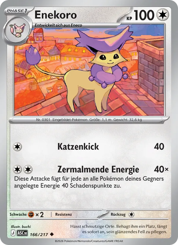 Karte Enekoro aus Erhabene Helden, Nummer 166/217