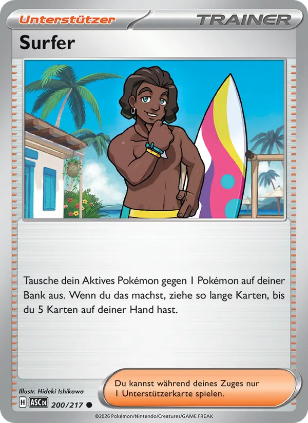 Karte Surfer aus Erhabene Helden, Nummer 200/217