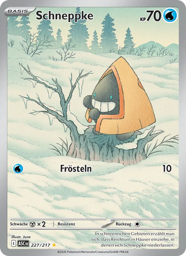 Karte Schneppke aus Erhabene Helden, Nummer 227/217