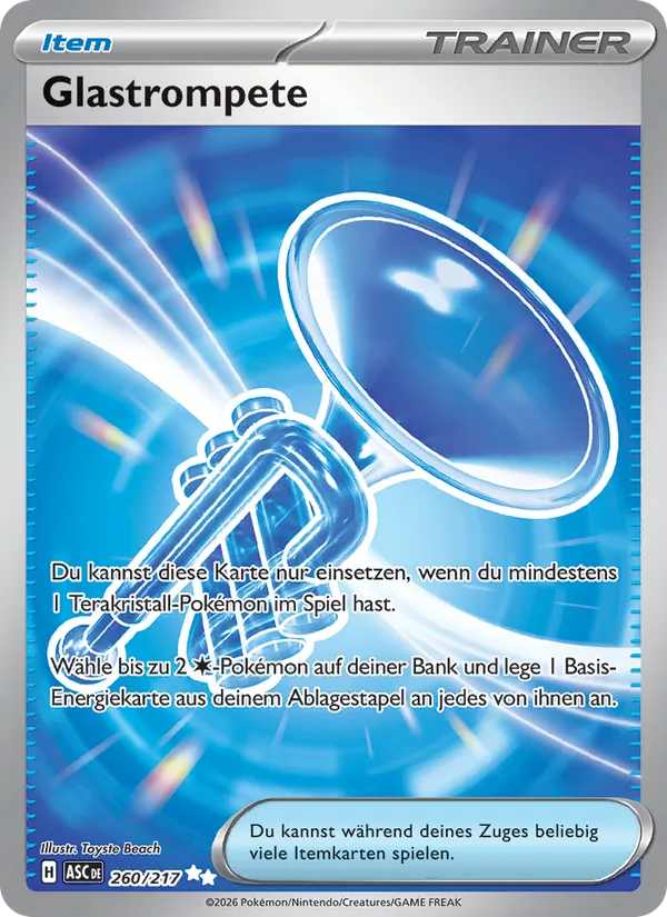 Karte Glastrompete aus Erhabene Helden, Nummer 260/217