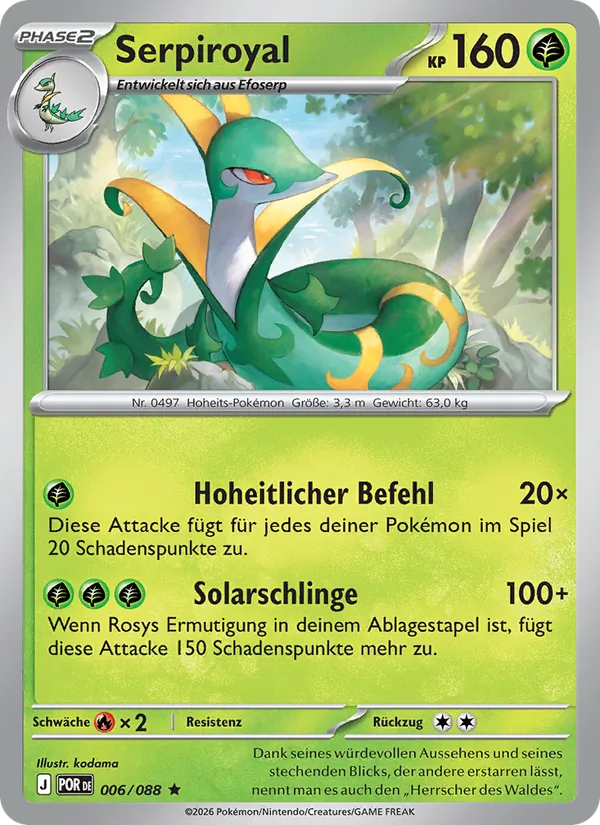 Karte Serpiroyal aus Optimale Ordnung, Nummer 006/88