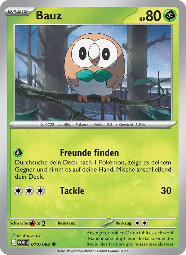 Karte Bauz aus Optimale Ordnung, Nummer 010/88