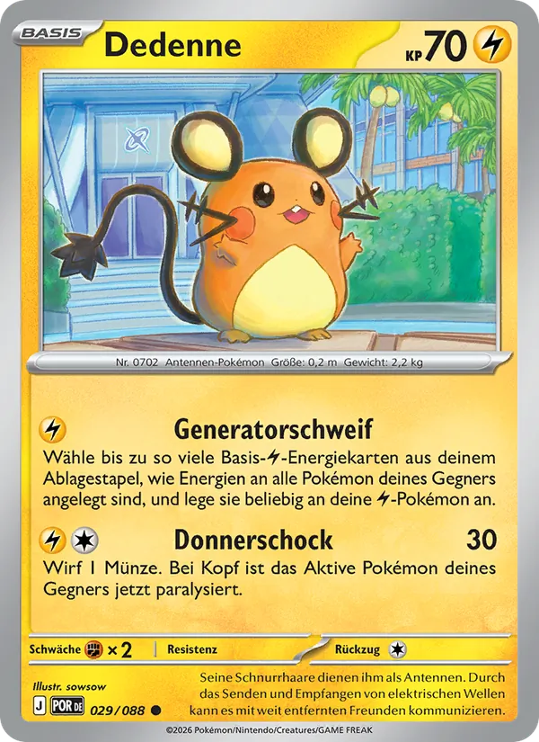 Karte Dedenne aus Optimale Ordnung, Nummer 029/88