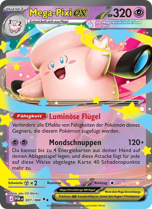 Karte Mega-Pixi-ex aus Optimale Ordnung, Nummer 031/88
