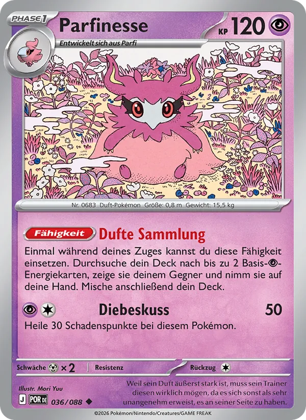 Karte Parfinesse aus Optimale Ordnung, Nummer 036/88