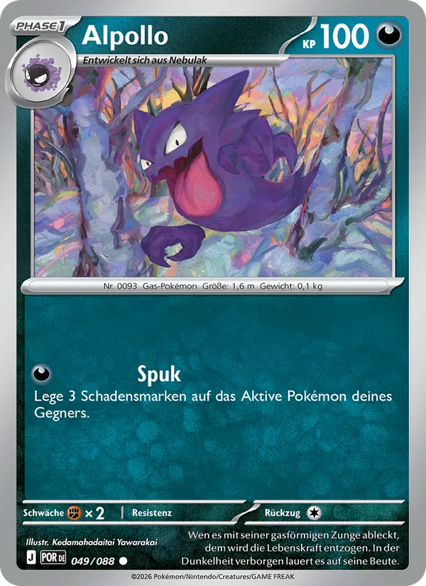 Karte Alpollo aus Optimale Ordnung, Nummer 049/88