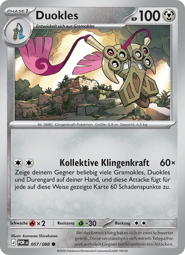 Karte Duokles aus Optimale Ordnung, Nummer 057/88