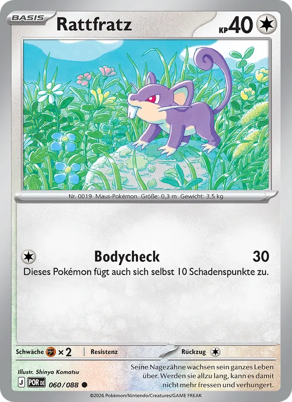 Karte Rattfratz aus Optimale Ordnung, Nummer 060/88