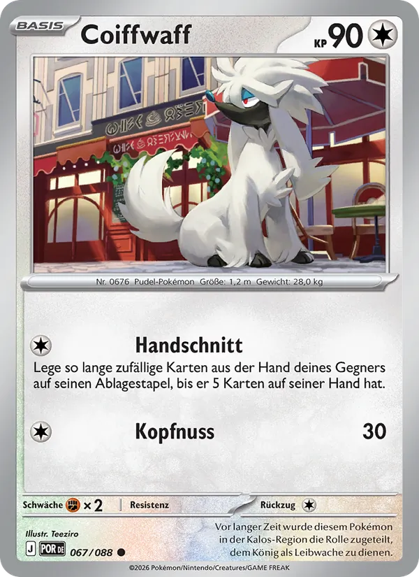 Karte Coiffwaff aus Optimale Ordnung, Nummer 067/88