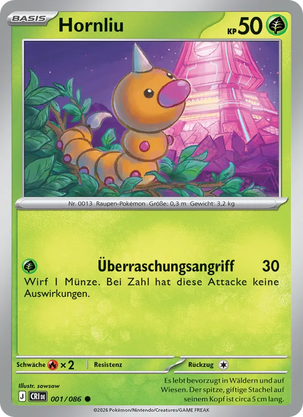 Karte Hornliu aus Wachsendes Chaos, Nummer 001/86