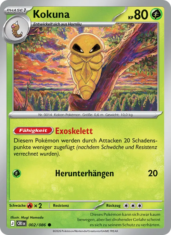 Karte Kokuna aus Wachsendes Chaos, Nummer 002/86
