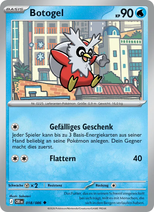 Karte Botogel aus Wachsendes Chaos, Nummer 018/86
