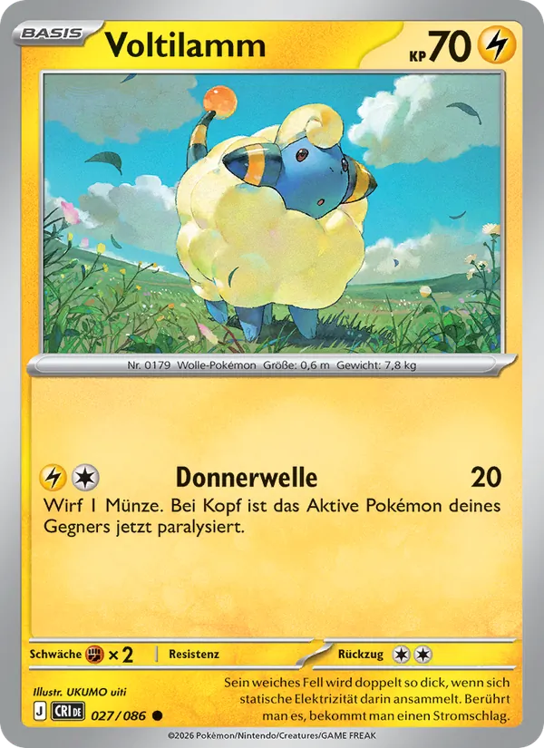 Karte Voltilamm aus Wachsendes Chaos, Nummer 027/86