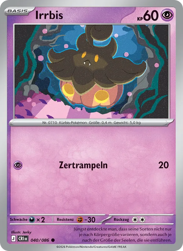 Karte Irrbis aus Wachsendes Chaos, Nummer 040/86
