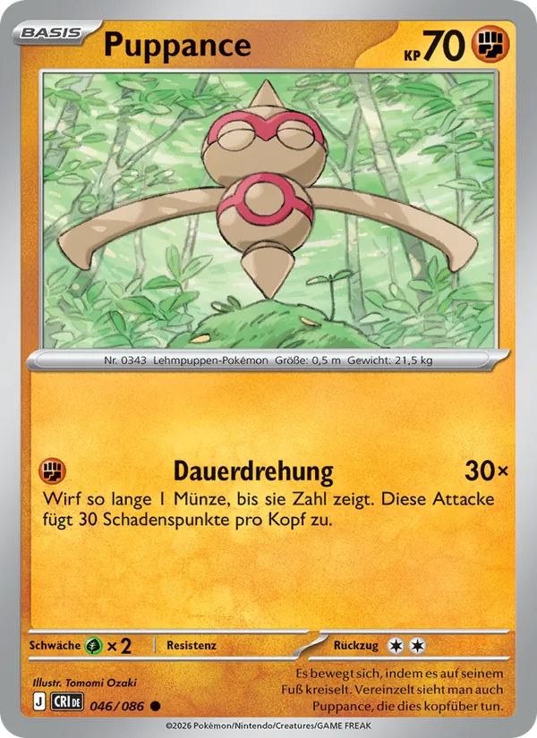 Karte Puppance aus Wachsendes Chaos, Nummer 046/86