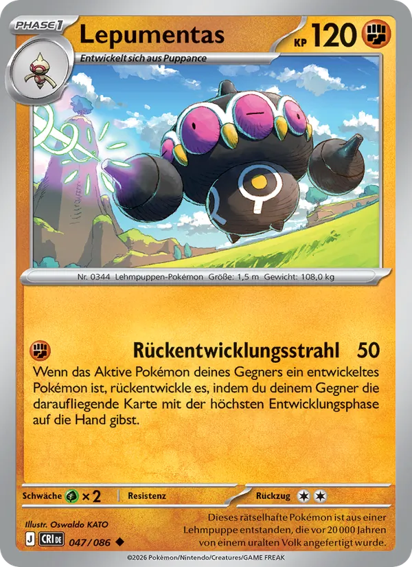 Karte Lepumentas aus Wachsendes Chaos, Nummer 047/86