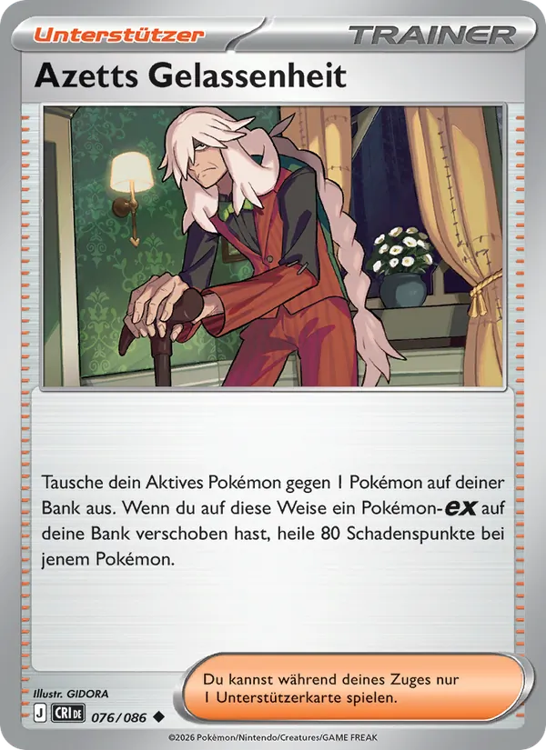 Karte Azetts Gelassenheit aus Wachsendes Chaos, Nummer 076/86