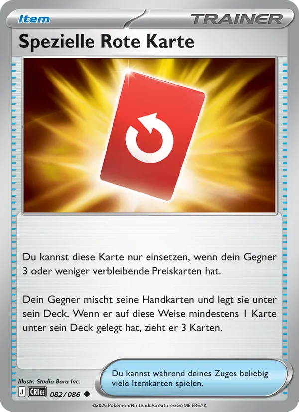 Karte Spezielle Rote Karte aus Wachsendes Chaos, Nummer 082/86
