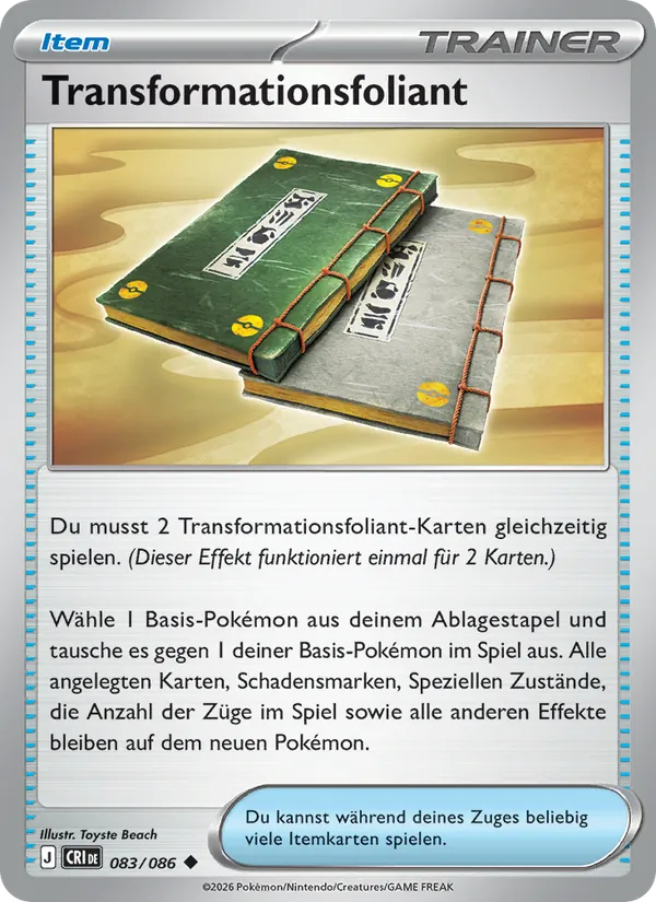 Karte Transformationsfoliant aus Wachsendes Chaos, Nummer 083/86
