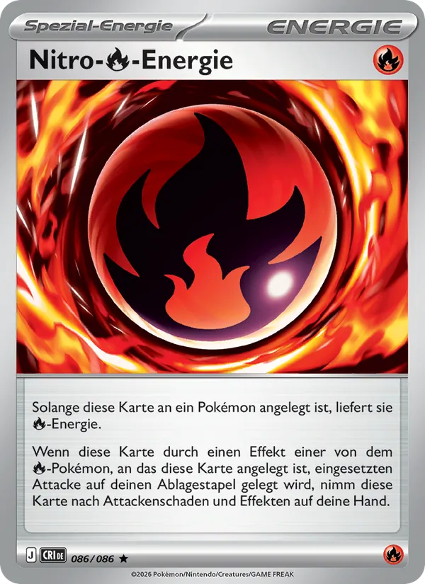 Karte Nitro-Fire-Energie aus Wachsendes Chaos, Nummer 086/86