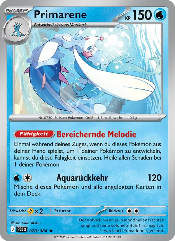 Karte Primarene aus Dunkelnacht, Nummer 020/84